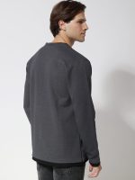 Ανδρική Μπλούζα Long Sleeve HENRY 206097 Ανθρακί - Image 2