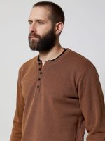 Ανδρική Μπλούζα Long Sleeve HENRY 206097 Camel - Image 3