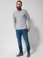 Ανδρική Μπλούζα Μακρυμάνικη DANIEL 206100 Γκρι - Image 2