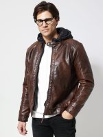 Ανδρικό Jacket Eco-Leather Μπουφάν VENERO 2171-1 Καφέ - Image 5