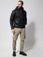 Ανδρικό Jacket Eco-Leather Μπουφάν VENERO 2171-1 Μαύρο - Image 2