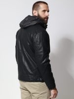 Ανδρικό Jacket Eco-Leather Μπουφάν VENERO 2171-1 Μαύρο - Image 5