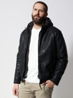 Ανδρικό Jacket Eco-Leather Μπουφάν VENERO 2171-1 Μαύρο - Image 6