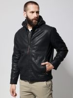 Ανδρικό Jacket Eco-Leather Μπουφάν VENERO 2171-1 Μαύρο