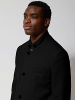 Ανδρικό Παλτό με Ψηλό Γιακά VITO 2604 Μαύρο - Image 2