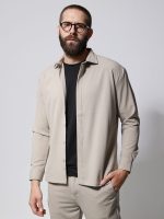 Ανδρικό Over Πουκάμισο JORDAN 2705 Stone - Image 3