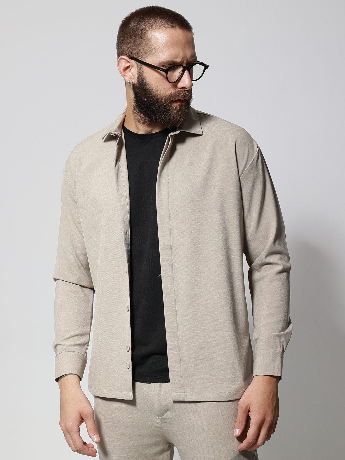 2705_stone___z2731 Ανδρικό Over Πουκάμισο JORDAN 2705 Stone - Image 1