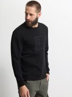 Sweatshirt Μπλούζα με Εντυπωσιακό Λογότυπο 206089 Μαύρο - Image 3