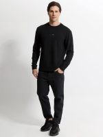 Ανδρική Μπλούζα Μακρυμάνικη SEBASTIAN 206099 Μαύρο - Image 2