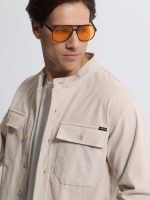 Ανδρικό Over Πουκάμισο QUINN 2716 Light Beige - Image 3