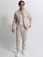 Ανδρικό Κοτλέ Φορμοπαντέλονο QUINN 4716 Light Beige - Image 5