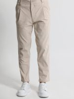 Ανδρικό Κοτλέ Φορμοπαντέλονο QUINN 4716 Light Beige