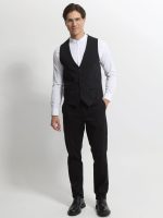 Ανδρικό Γιλέκο Με Κουμπάκια GUNTHER 9433 Μαύρο - Image 4