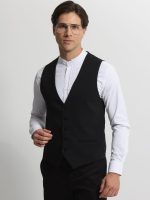 Ανδρικό Γιλέκο Με Κουμπάκια GUNTHER 9433 Μαύρο