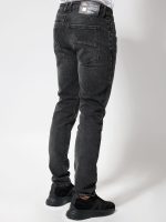 Ανδρικό Jean Με Φθορές Παντελόνι OREGON 6282 Μαύρο - Image 5