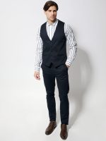 Ανδρικό Γιλέκο Με Κουμπάκια ADAN 9432 Μπλε - Image 2