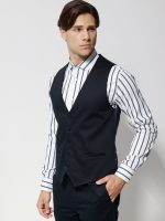 Ανδρικό Γιλέκο Με Κουμπάκια ADAN 9432 Μπλε - Image 4