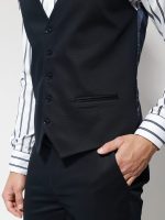 Ανδρικό Γιλέκο Με Κουμπάκια ADAN 9432 Μπλε - Image 3