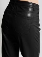 Γυναικείο Eco Leather Παντελόνι Bootcut 7711 Μαύρο Croco - Image 2