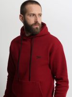 Oversize Μπλούζα Hoddie Με Κουκούλα RAFAEL 33-206087 Μπορντό - Image 3