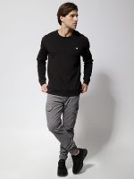 Ανδρική Μπλούζα Μακρυμάνικη OWEN 206101 Μαύρο - Image 4