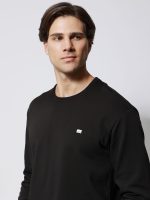 Ανδρική Μπλούζα Μακρυμάνικη OWEN 206101 Μαύρο - Image 3