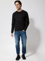 Ανδρική Μπλούζα Μακρυμάνικη AIDEN 206106 Μαύρο - Image 2