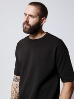 Ανδρική Μπλούζα Κοντομάνικη DIEGO 207094 Μαύρο - Image 3