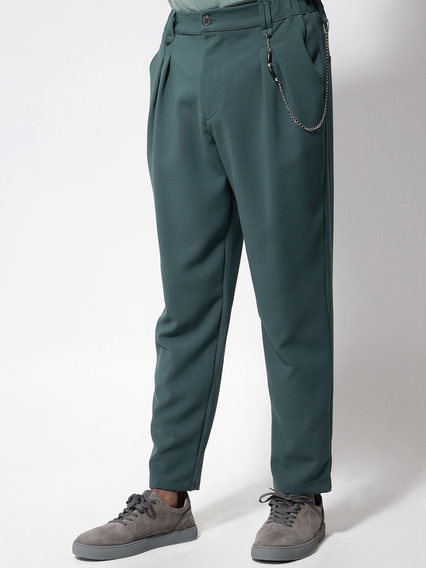 210-971_prasino___z2956 Ανδρικό Παντελόνι με Αλυσίδα FRANCO 210-971 Πράσινο - Image 1