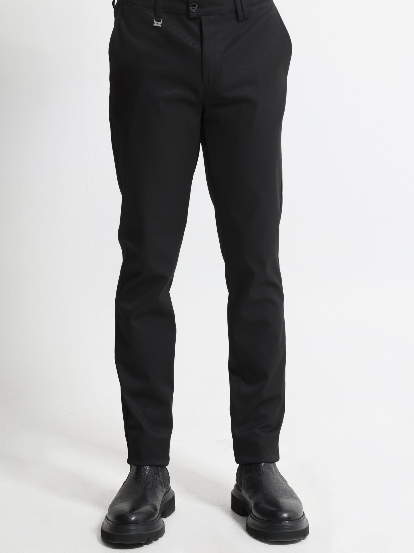 210-974_mayro___z2037 Ανδρικό Παντελόνι Chinos MARCO 210-974 Μαύρο - Image 1