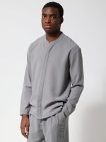 Ανδρικό Πουκάμισο με Ιδιαίτερο Γιακά FRANCO 250-971 Γκρι