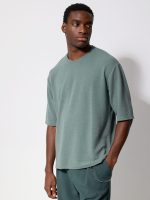 Ανδρική Μπλούζα με 3/4 Μανίκι KINSTON 270-321 Πετρόλ