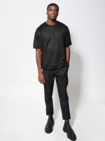 Ανδρική Μπλούζα Κοντό Μανίκι LAUREL 270-322 Μαύρο - Image 2