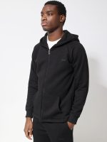 Oversize Ζακέτα Hoddie Με Κουκούλα JUAN 33-2686 Μαύρο - Image 4