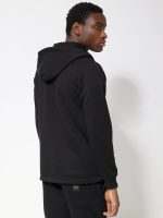 Oversize Ζακέτα Hoddie Με Κουκούλα JUAN 33-2686 Μαύρο - Image 2
