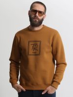Sweatshirt Μπλούζα με Εντυπωσιακό Λογότυπο 206089 Camel