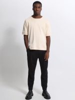 Ανδρικό Παντελόνι Ιταλικού Στυλ με Αλυσίδα CRUZ 210-963 Μαύρο - Image 2