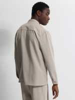 Ανδρικό Πουκάμισο Over με Τσέπες CRUZ 260-963 Stone - Image 4