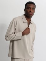 Ανδρική Μπλούζα Με Φερμουάρ CRUZ 270-963 Stone - Image 3