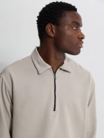 Ανδρική Μπλούζα Με Φερμουάρ CRUZ 270-963 Stone - Image 4