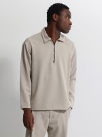 Ανδρική Μπλούζα Με Φερμουάρ CRUZ 270-963 Stone