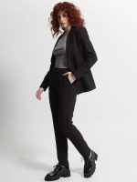 Γυναικείο Υφασμάτινο Παντελόνι LINA 7690-8 Μαύρο - Image 4