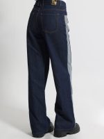 Jean Παντελόνι Δίχρωμο με Πλαϊνή Λεπτομέρεια REVERSE 7817 Blue - Image 3