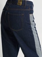 Jean Παντελόνι Δίχρωμο με Πλαϊνή Λεπτομέρεια REVERSE 7817 Blue - Image 2