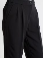 Γυναικείο Παντελόνι Ψηλόμεσο με Πιέτες GIA 7822 Μαύρο - Image 2