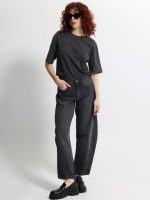 Γυναικείο Μοντέρνο Jean Παντελόνι BARREL 7823 Black