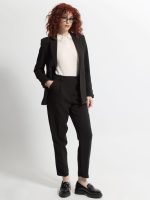 Γυναικείο Παντελόνι Ψηλόμεσο με Πιέτες JULIETTE 7923 Μαύρο - Image 2