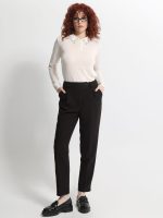 Γυναικείο Παντελόνι Ψηλόμεσο με Πιέτες JULIETTE 7923 Μαύρο - Image 3