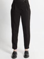 Γυναικείο Παντελόνι Ψηλόμεσο με Πιέτες JULIETTE 7923 Μαύρο