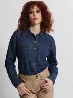 Γυναικείο Denim Πουκάμισο VIVIAN 92190 Blue Jean